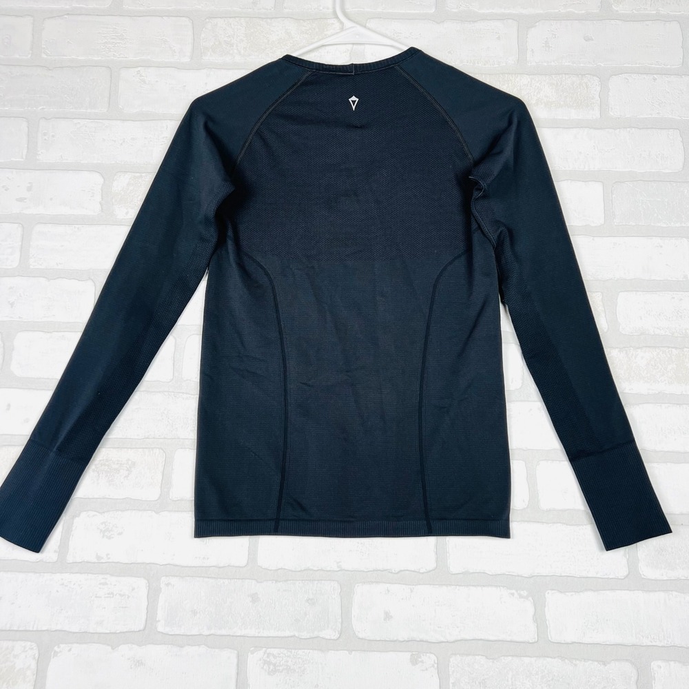 Ivivva Lululemon Swiftly Tech Long Sleeve Shirt Black Thumbholes Youth 12 - Picture 11 of 12